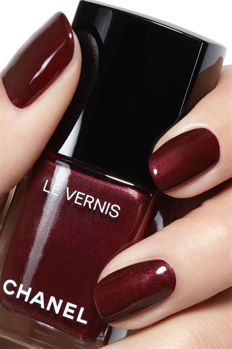 chanel nail polish burgundy|chanel's vamp nails.